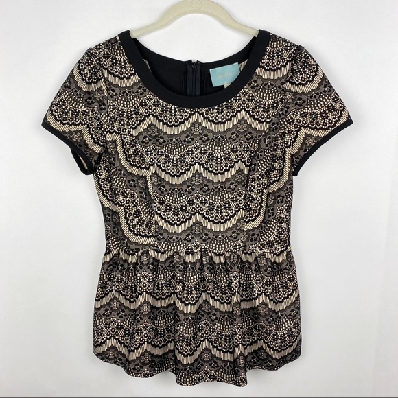 Skies are Blue Peplum Lace Top - Picture 5 of 5